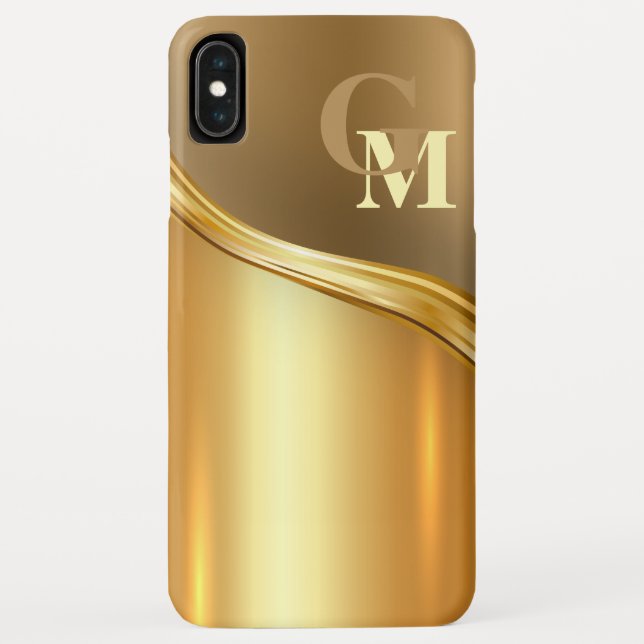 Capa Para iPhone, Case-Mate Ouro personalizado de aparência moderna (Verso)