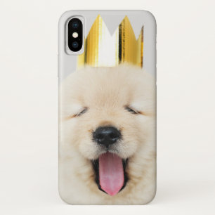 Capa Para iPhone Da Case-Mate Ouro Sonolento, Retriador Cachorro na Dourada Coro