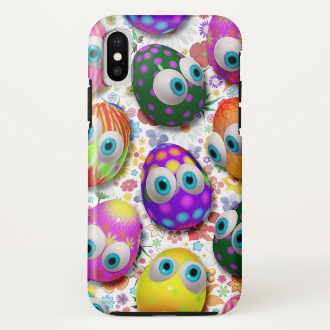 Capa Para iPhone, Case-Mate Ovos de Páscoa de desenho animado fofos e engraçad (Verso)