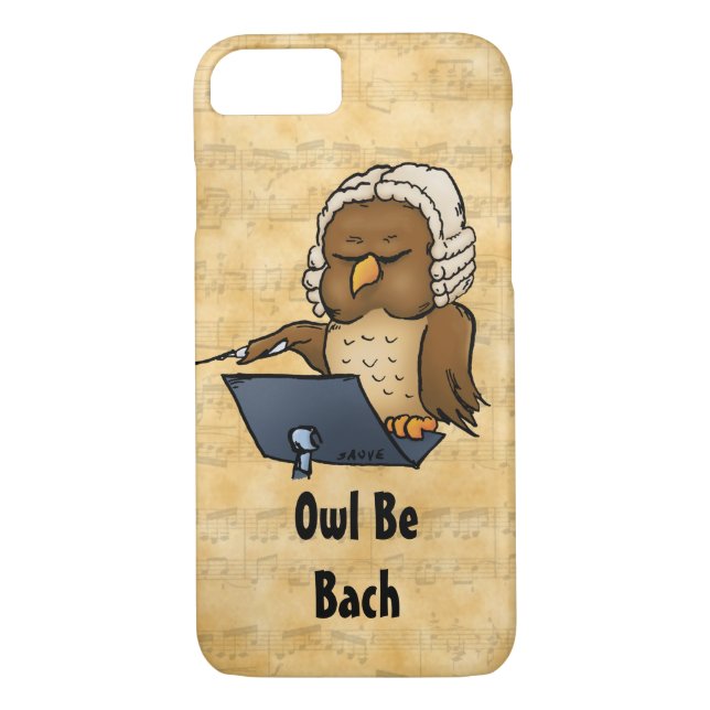 Capa Para iPhone, Case-Mate Owl Be Bach Funny iPhone 7 Case (Verso)