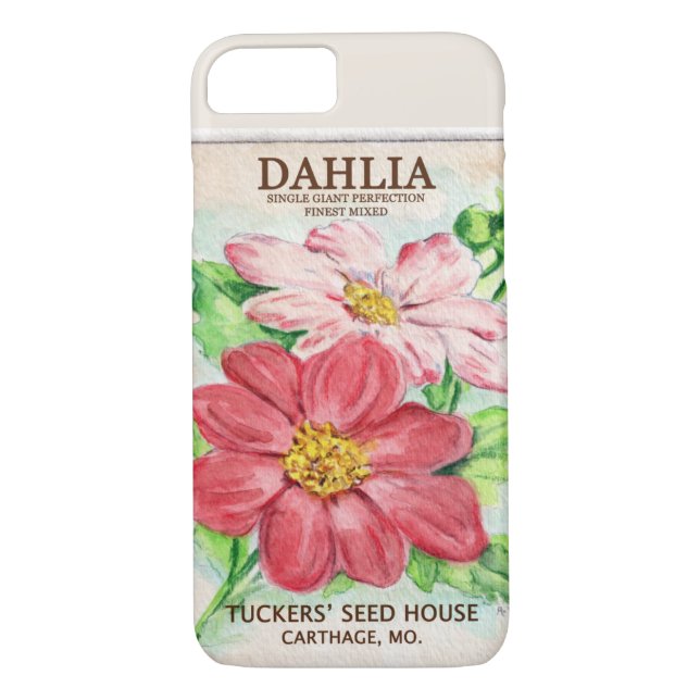 Capa Para iPhone, Case-Mate Pacote de Semente Dahlia (Verso)