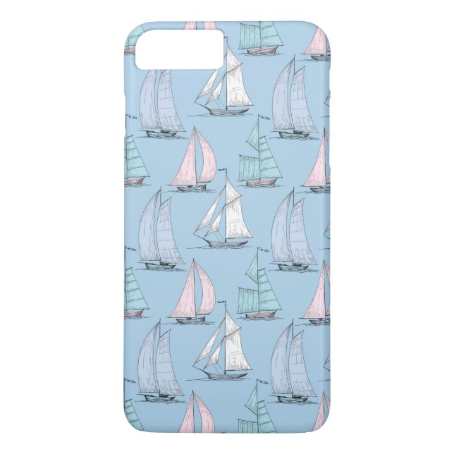 Capa Para iPhone, Case-Mate Padrão 1 do veleiro em curva (Verso)