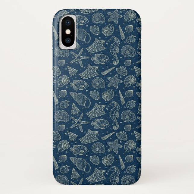 Capa Para iPhone, Case-Mate Padrão 2 de Habitantes do Oceano (Verso)