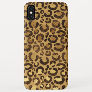 Capa Para iPhone Da Case-Mate Padrão Animal de Folha de Ouro Negra Moderna Cheet