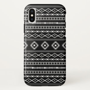 Capa Para iPhone Da Case-Mate Padrão Aztec Cinza Branca Mistura de Motifs Preta
