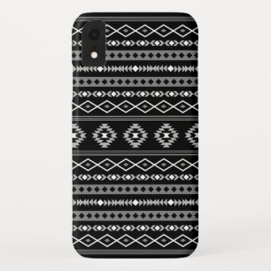 Capa Para iPhone Da Case-Mate Padrão Aztec Cinza Branca Mistura de Motifs Preta