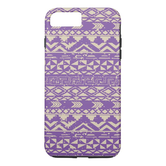 Capa Para iPhone, Case-Mate Padrão Aztec Roxo (Verso)