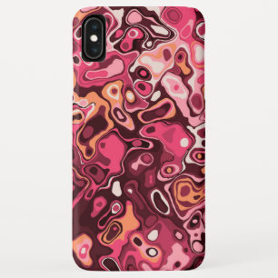 Capa Para iPhone Da Case-Mate Padrão Burgundy Rosa Abstrato Moderno Feminino