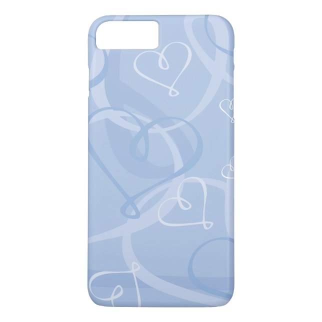 Capa Para iPhone, Case-Mate Padrão cardíaco azul (Verso)