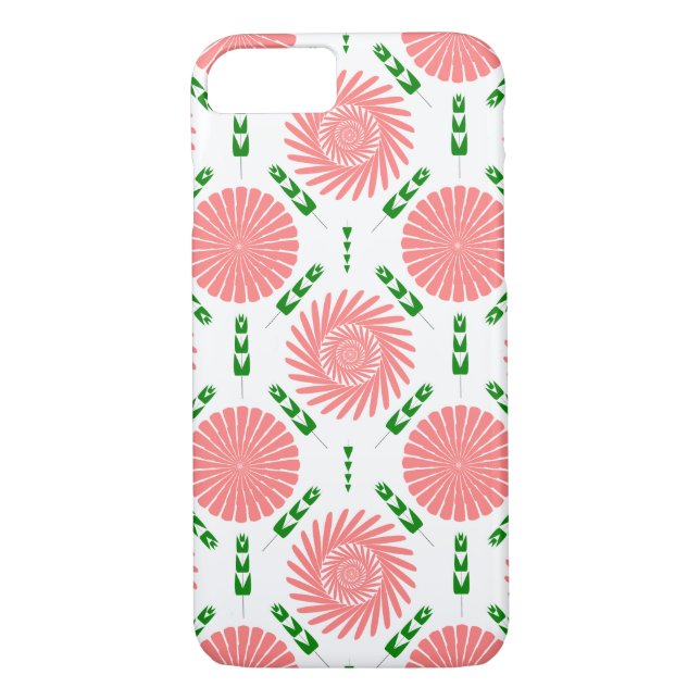 Capa Para iPhone, Case-Mate padrão com flores rosa (Verso)