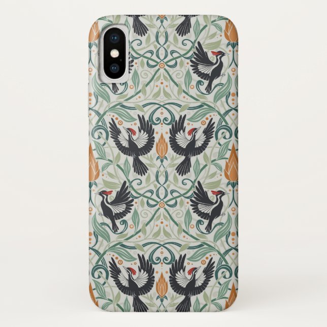 Capa Para iPhone, Case-Mate Padrão com Pica-Pau de bico-marfim (Verso)