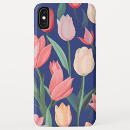 Capa Para iPhone Da Case-Mate Padrão das tulipas.