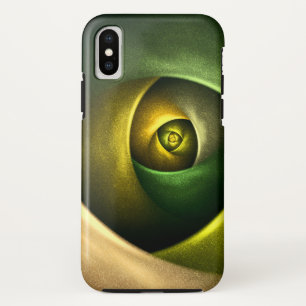 Capa Para iPhone Da Case-Mate Padrão de Abstrato de Arte Floral Moderna Verde #2