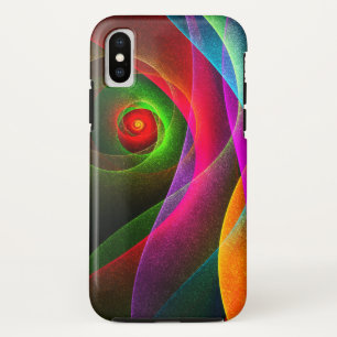 Capa Para iPhone Da Case-Mate Padrão de Abstrato de Arte Vermelho Verde Laranja 
