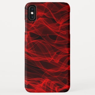 Capa Para iPhone Da Case-Mate Padrão de Abstrato de Linha Curva Vermelha Neon da