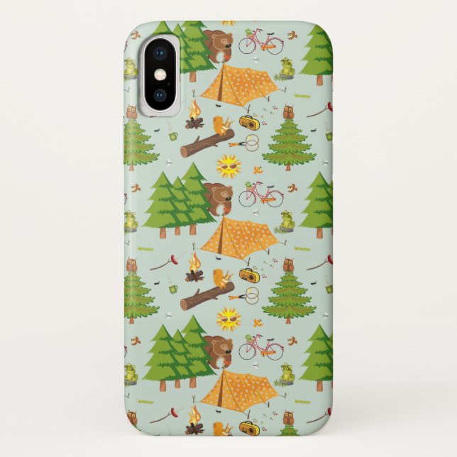 Capa Para iPhone, Case-Mate Padrão de acampamento (Verso)