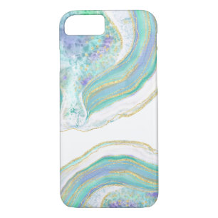 Capa iPhone 8/7 Padrão de Agato Pastel Feminino