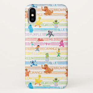 Capa Para iPhone Da Case-Mate Padrão de Amigos do Sesame com Cores do Arco-íris