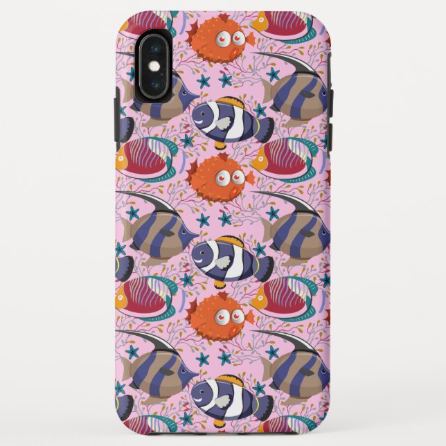 Capa Para iPhone, Case-Mate Padrão de animais aquáticos | vida submarina do oc (Verso)