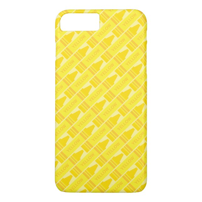 Capa Para iPhone, Case-Mate Padrão de Artsy Crayon Amarelo-Bonito (Verso)