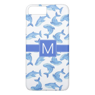 Capa Para iPhone Da Case-Mate Padrão de Baleia Azul de Cores Aquáticas