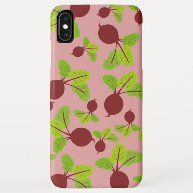 Capa Para iPhone, Case-Mate Padrão de beterraba (Verso)