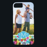 Capa Para iPhone Da Case-Mate Padrão de bolhas redondas personalizadas de fotos<br><div class="desc">As bolhas redondas sem soleira têm um padrão em vetor © e ® Bigstock® - Todos os Direitos Reservados.</div>