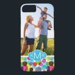 Capa Para iPhone Da Case-Mate Padrão de bolhas redondas personalizadas de fotos<br><div class="desc">As bolhas redondas sem soleira têm um padrão em vetor © e ® Bigstock® - Todos os Direitos Reservados.</div>