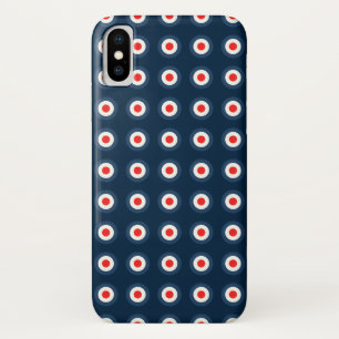 Capa Para iPhone Da Case-Mate Padrão de bolinhas - Branco vermelho azul