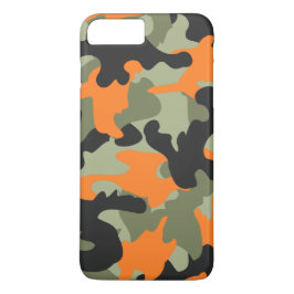 Capa Para iPhone Da Case-Mate Padrão de Camuflagem Verde Laranja Negra