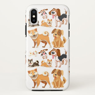 Capa Para iPhone X Padrão de Cão