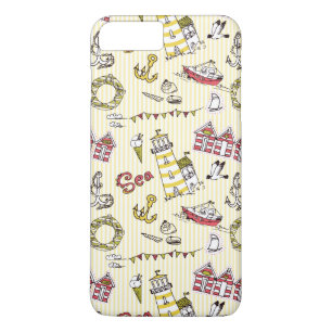 Capa Para iPhone Da Case-Mate Padrão de Cena de Praia Cuta