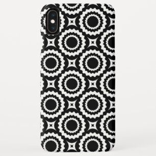 Capa Para iPhone Da Case-Mate Padrão de círculos em zigue-zague preto e branco f
