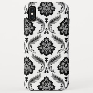 Capa Para iPhone Da Case-Mate Padrão de Damasco Rococó Cinza Preto Branco