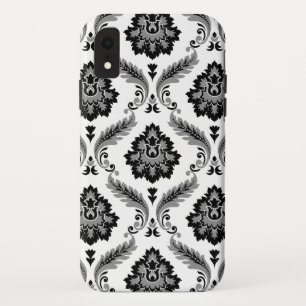 Capa Para iPhone Da Case-Mate Padrão de Damasco Rococó Cinza Preto Branco