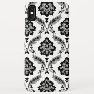 Capa Para iPhone Da Case-Mate Padrão de Damasco Rococó Cinza Preto Branco