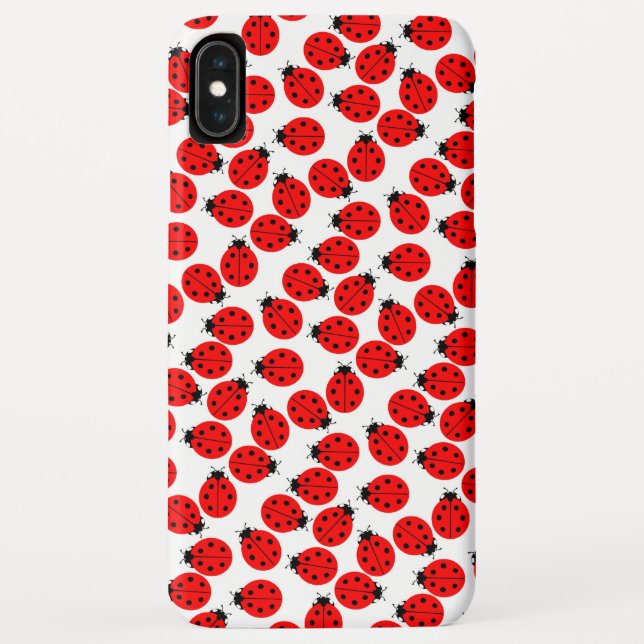 Capa Para iPhone, Case-Mate Padrão de Damibugs Vermelhos (Verso)