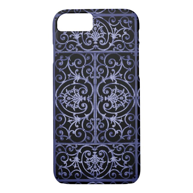 Capa Para iPhone, Case-Mate Padrão de deslocamento do Indigo (Verso)