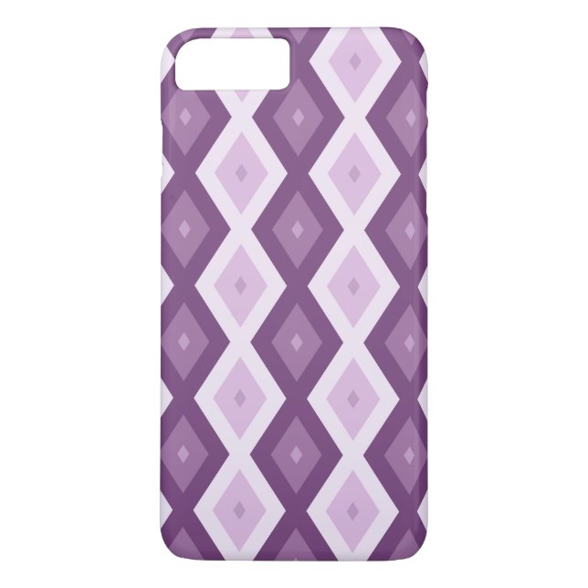 Capa Para iPhone, Case-Mate Padrão de diamante roxo (Verso)
