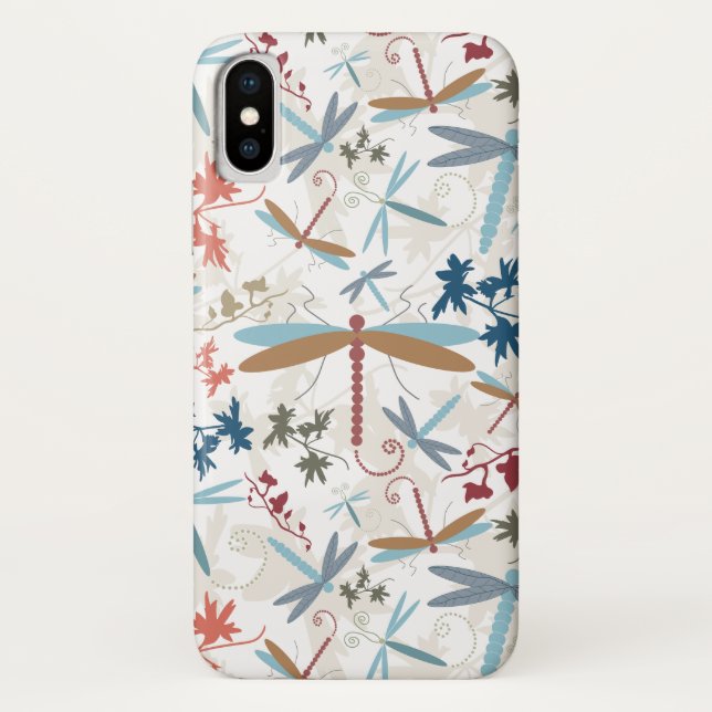 Capa Para iPhone, Case-Mate Padrão de Dragonfly Elegante (Verso)