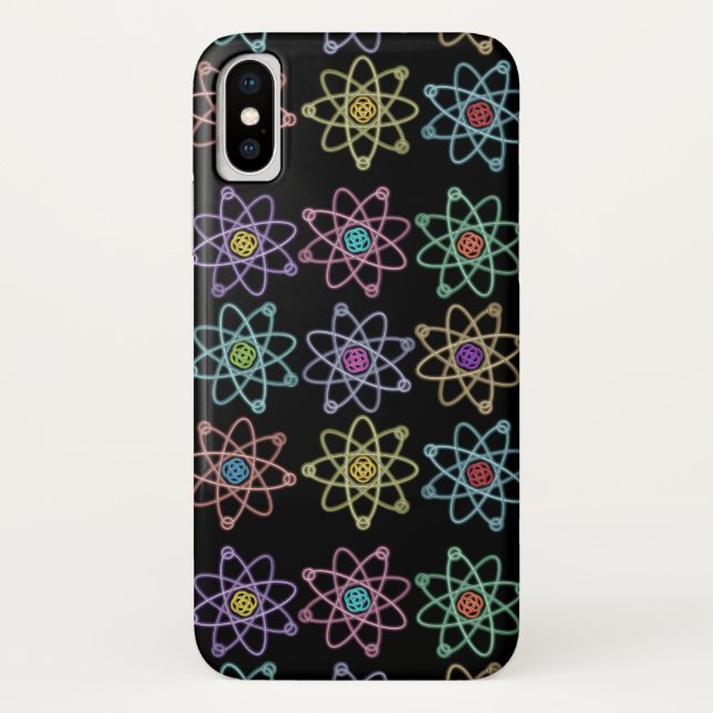 Capa Para iPhone, Case-Mate Padrão de Estrutura Atômica Ciência (Verso)