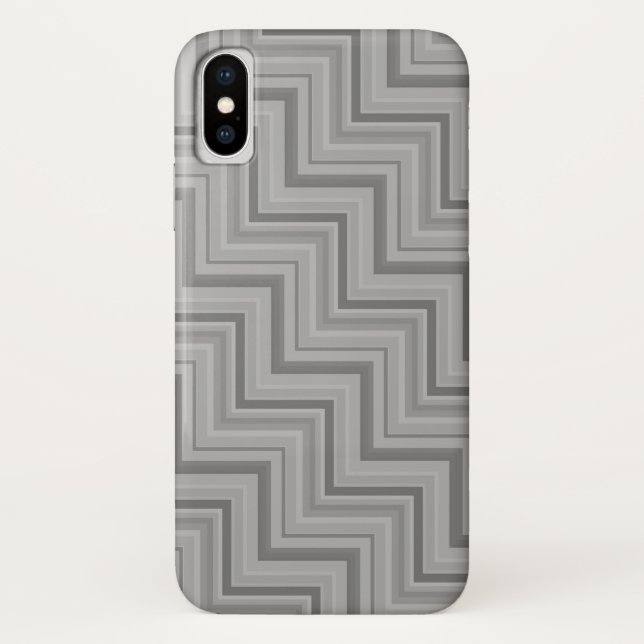 Capa Para iPhone, Case-Mate padrão de faixas de cinza (Verso)