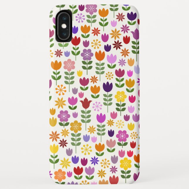 Capa Para iPhone, Case-Mate Padrão de Flor do Estilo Escandinavo (Verso)