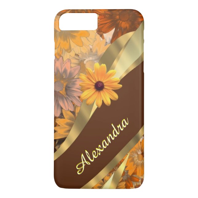 Capa Para iPhone, Case-Mate Padrão de flor giro personalizado (Verso)