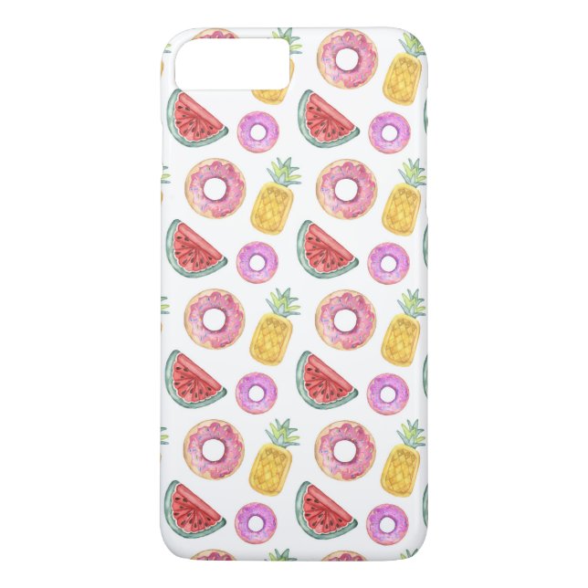 Capa Para iPhone, Case-Mate Padrão de flutuação da Piscina de Pastel Watercolo (Verso)