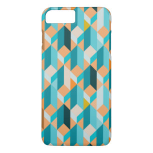 Capa Para iPhone Da Case-Mate Padrão De Formas De Teal E Laranja