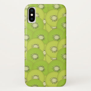 Capa Para iPhone X Padrão de Fruta Kiwi