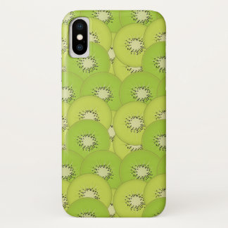 Capa Para iPhone X Padrão de Fruta Kiwi