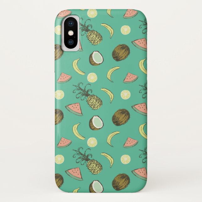 Capa Para iPhone, Case-Mate Padrão de Fruta tropical (Verso)