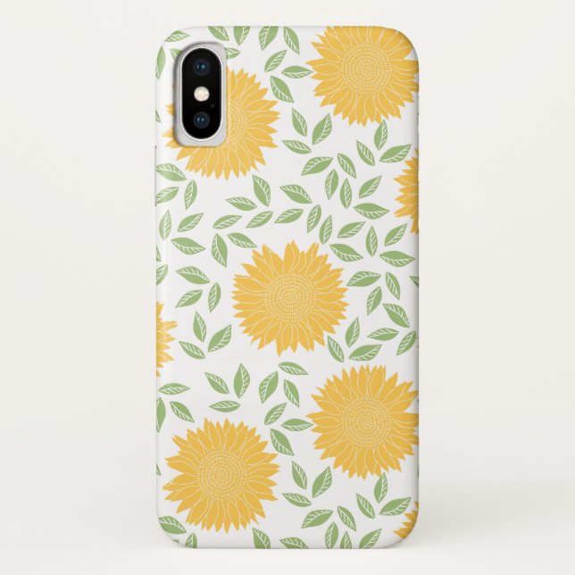 Capa Para iPhone, Case-Mate Padrão de girassol de campo bonito (Verso)